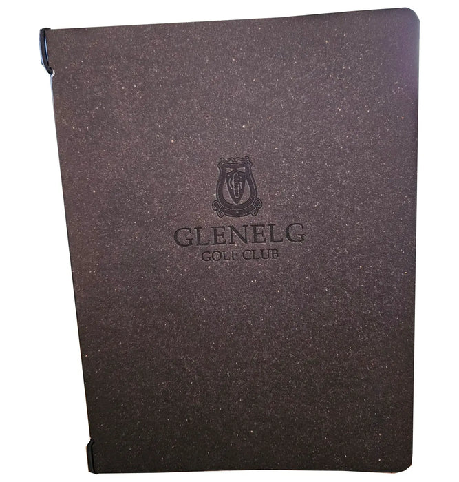 A5 Leather Menu Black or Tan with or without pockets FCM Sales