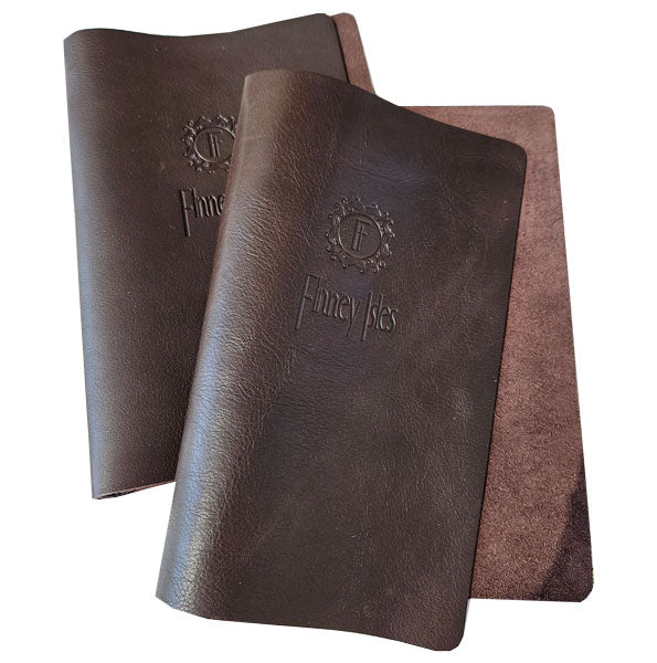 A5 Soft Leather Menu Book Carbon Rod