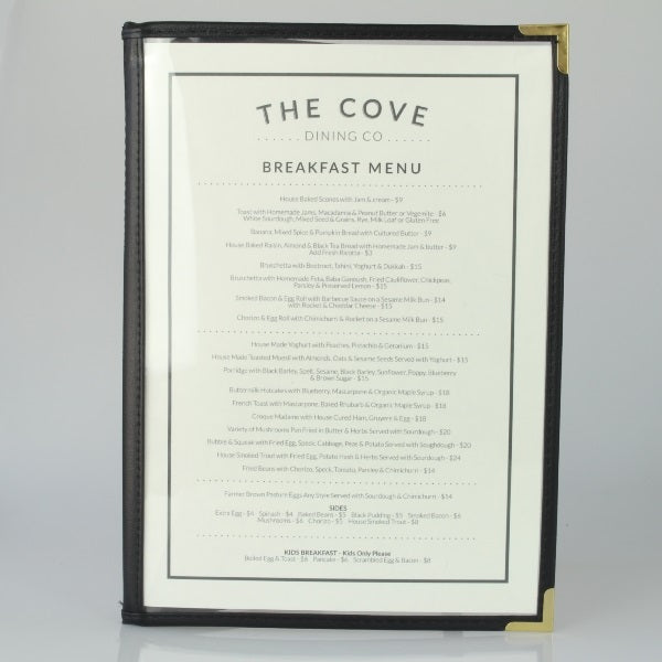 A4 Bistro Cover with 3 Pockets