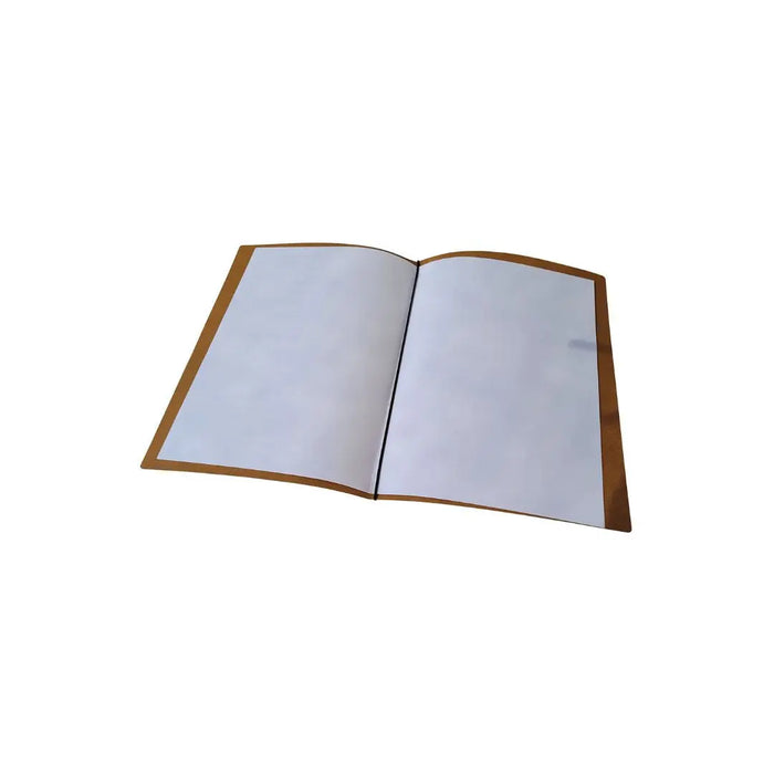 A4 Leather Menu Black or Tan with or without pockets FCM Sales