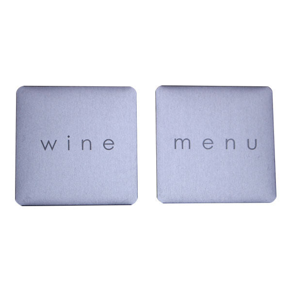 A5 White Faux Leather Carbon Rod Restaurant menu