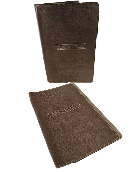 A5 Soft Leather Menu Book Carbon Rod