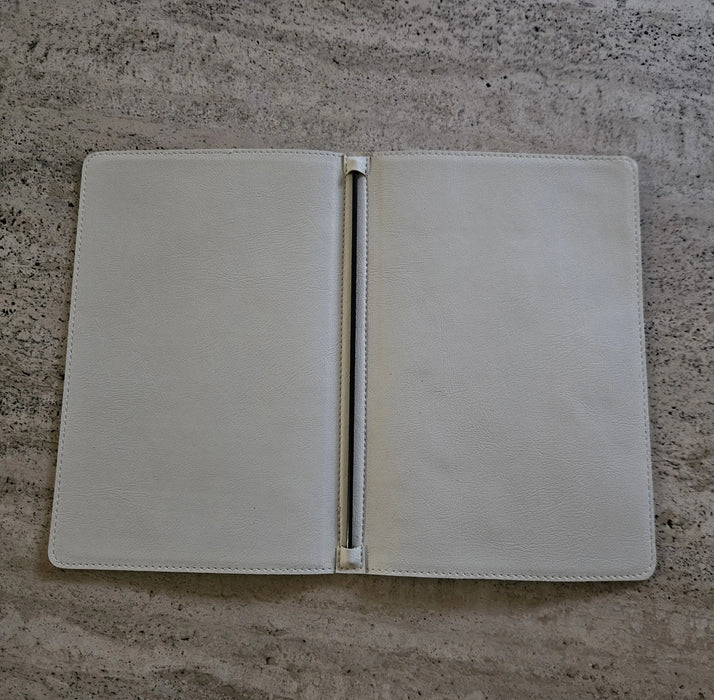 A5 Coconut Ice Pleather Menu Book Carbon Rod FCM Sales
