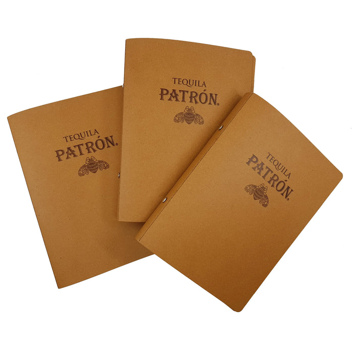 A5 Menu Binder Charcoal Black or Tan with or without pockets FCM Sales