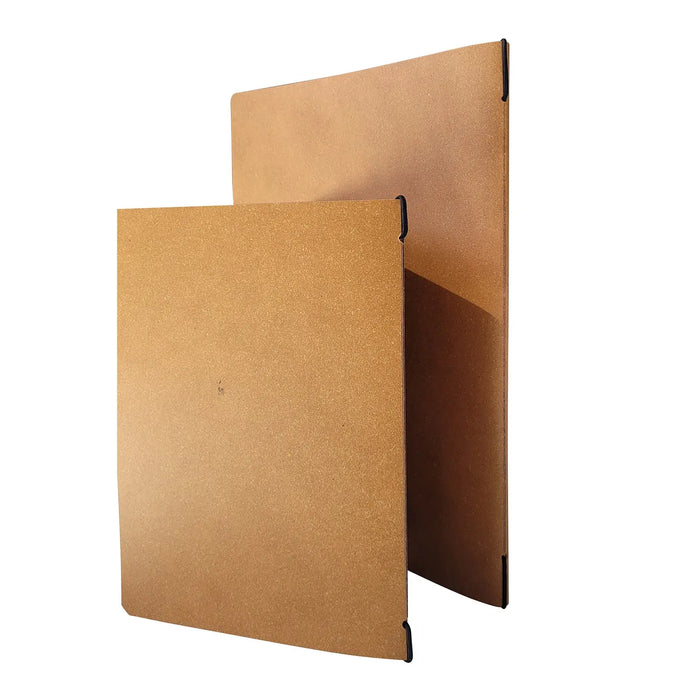 A4 Leather Menu Black or Tan with or without pockets FCM Sales