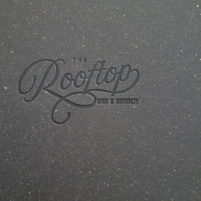 A4 Leather Menu Binder Brown or Black with or without pockets FCM Sales