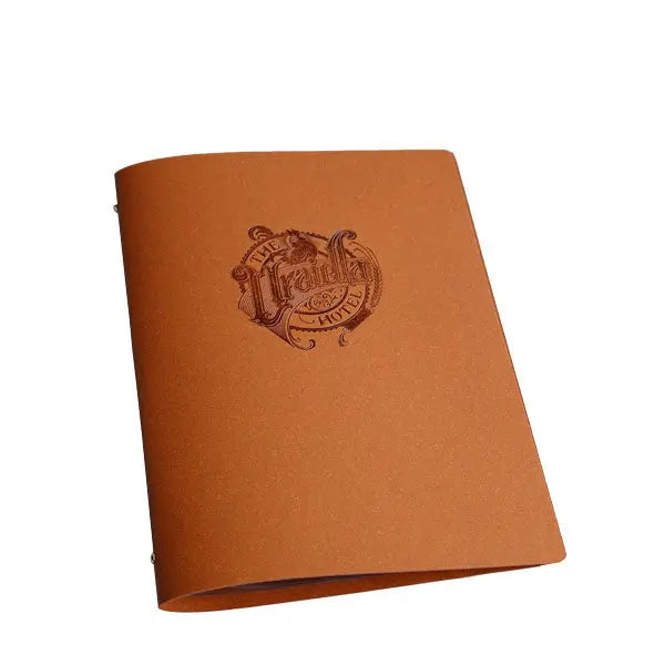 A4 Leather Menu Black or Tan with or without pockets FCM Sales