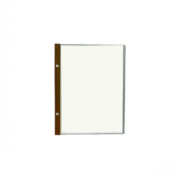 EKO Black Poly Folder A4 or A5 with 10 Pockets and wood trim FCM Sales