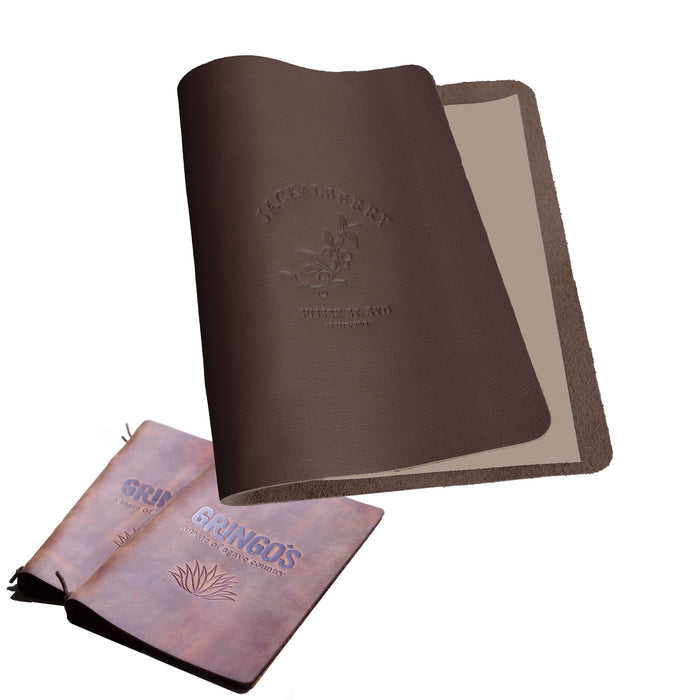 A5 Soft Leather Menu Book Carbon Rod