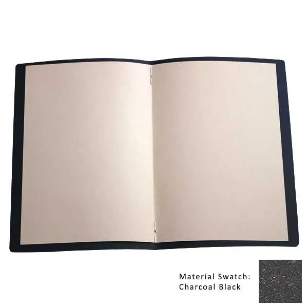 A4 Leather Menu Black or Tan with or without pockets FCM Sales
