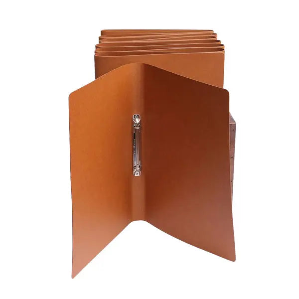 A4 Leather Menu Binder Brown or Black with or without pockets FCM Sales