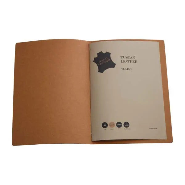 A4 Leather Menu Black or Tan with or without pockets FCM Sales