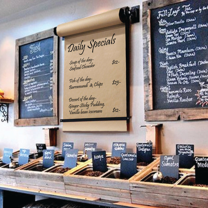 How to add an industrial distressed vibe to your restaurant by using Butcher Paper