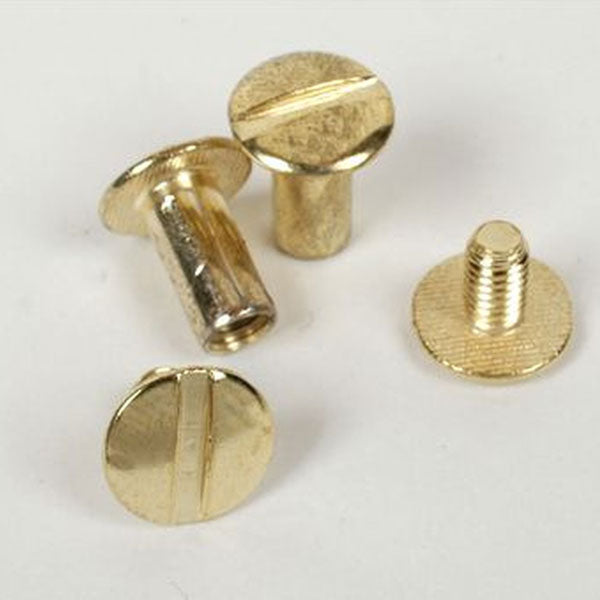 Brass or chrome interscrews