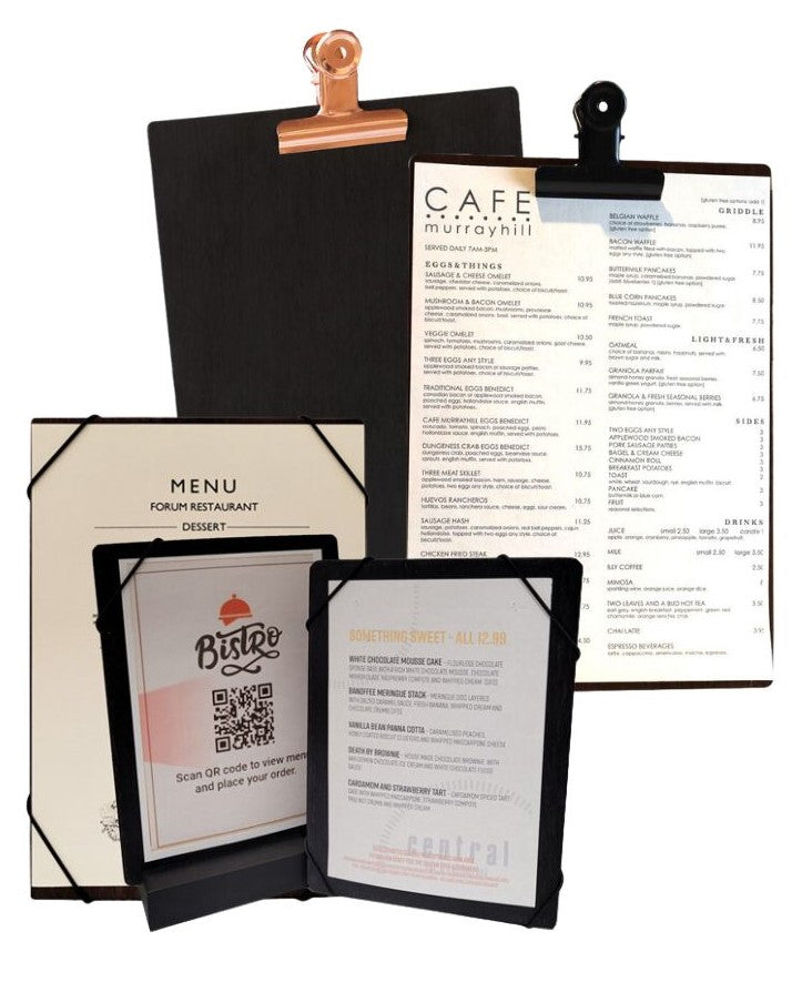 Why Black Clipboards or Menu Boards are a good choice for your venue