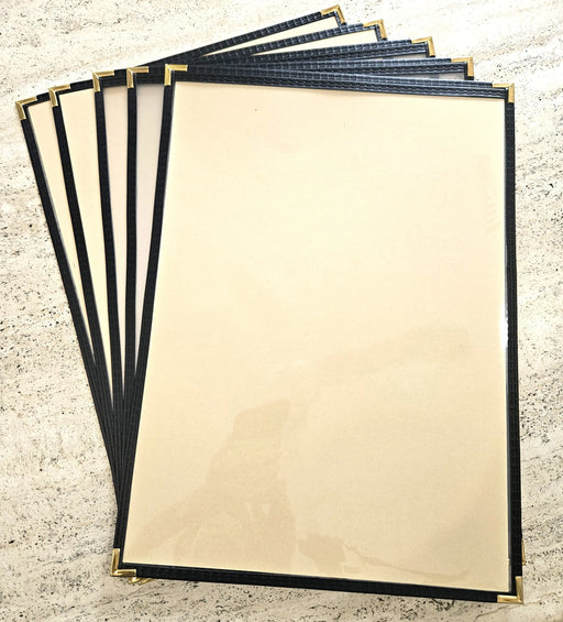A3 Bistro Cover 1 Pocket Gold Corners FCM Sales