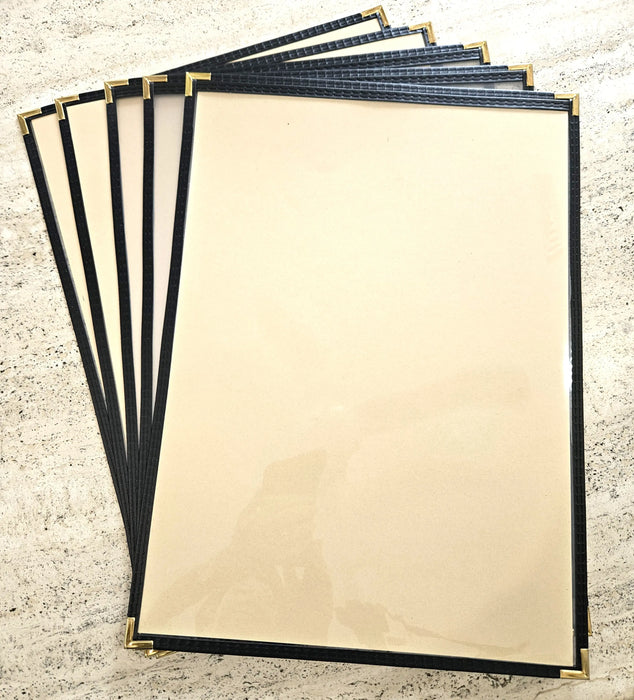 A3 Bistro Cover 1 Pocket Gold Corners FCM Sales