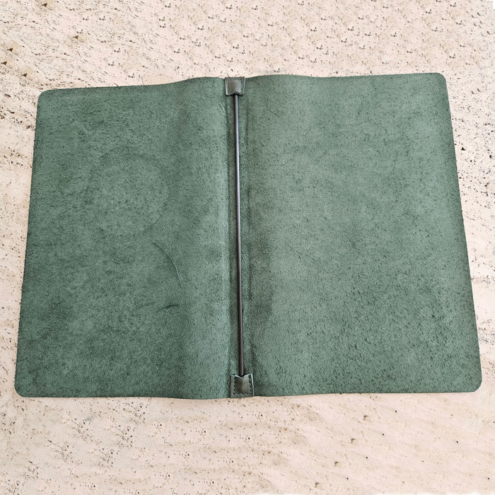 A5 Soft Leather Menu Book Carbon Rod