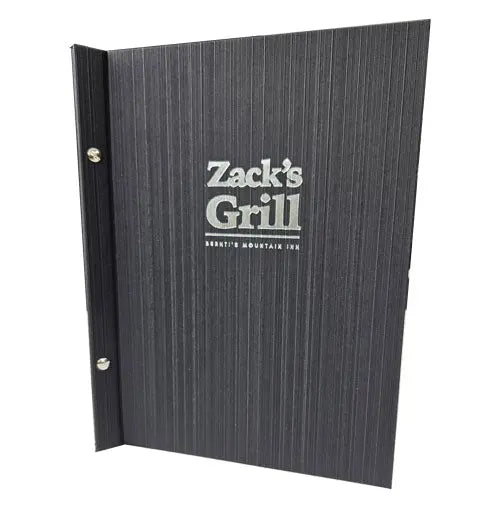 Grange A4 Black Menu Cover 5 or 10 Pockets