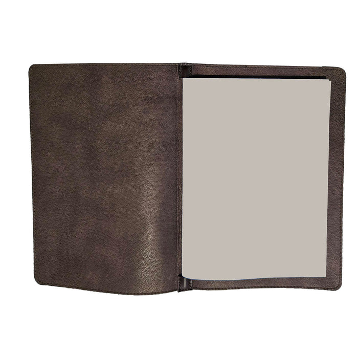 A5 Soft Leather Menu Book Carbon Rod