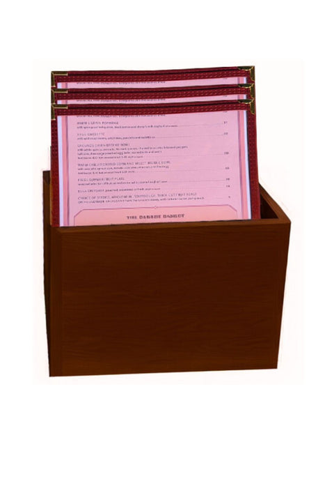 A4 Bistro Cover 1 Pocket Black Burgundy Green or Mocha