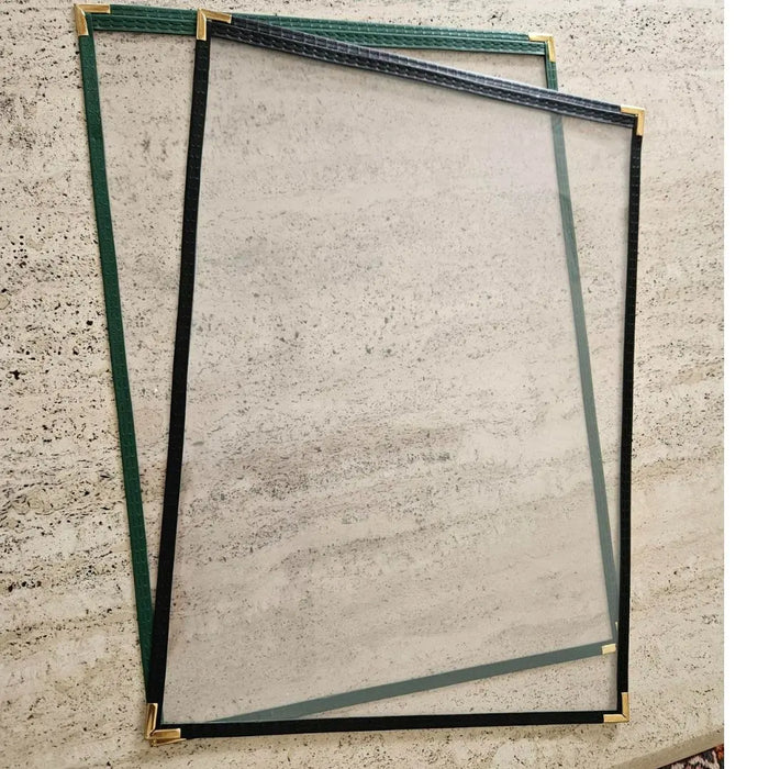 A3 Bistro Cover 1 Pocket Gold Corners FCM Sales