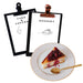 A5 Black Timber board with black or rose gold bulldog clip FCM Sales