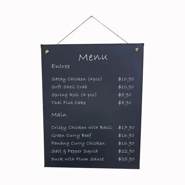 Menu Chalkboard Large