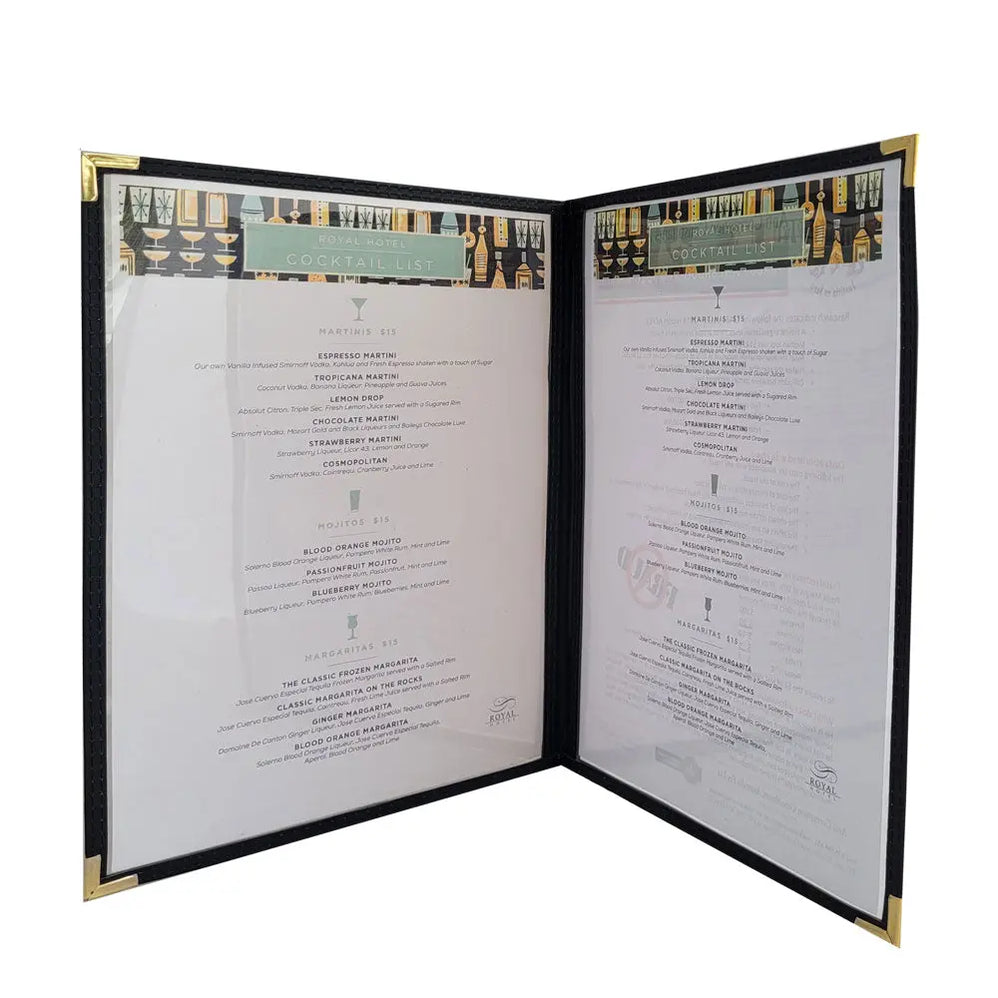 Restaurant Menu Covers | Leather Menus | Custom Design | FCM Sales