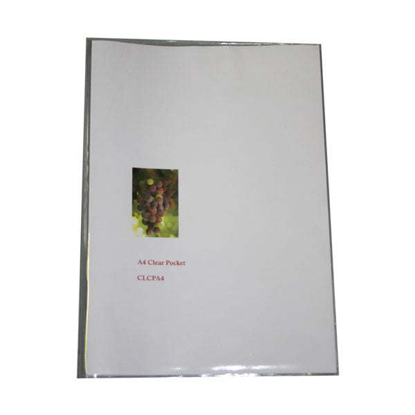Clear Pocket Double sheet 4 sheets back to back all sizes