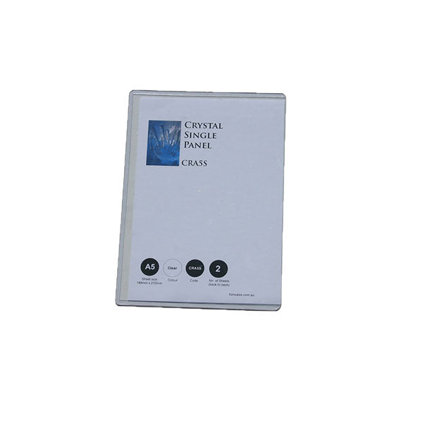 A5 Crystal Clear Plastic Pocket