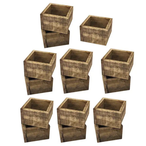 Small Distressed Timber Cutlery Box