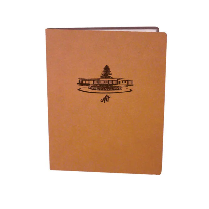 Boxed set of 20 A4 Leather and Wood Menu folders Tan