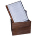 EKO Folder Walnut Timber Back A4 or A5 with 10 Pockets FCM Sales
