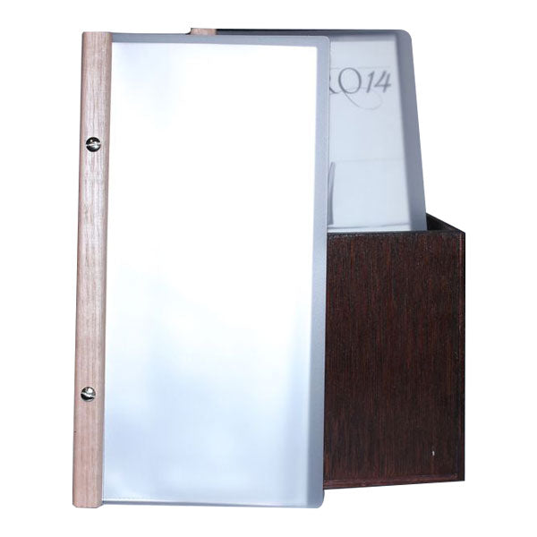 EKO Durable Waterproof Slimline Black Poly Folder with 5 or 10 Pockets