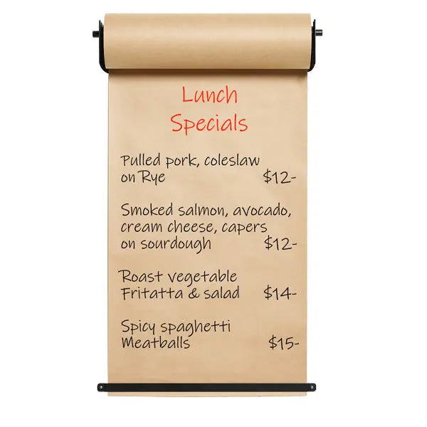 Butcher Paper Holder Perfect for Specials Menu