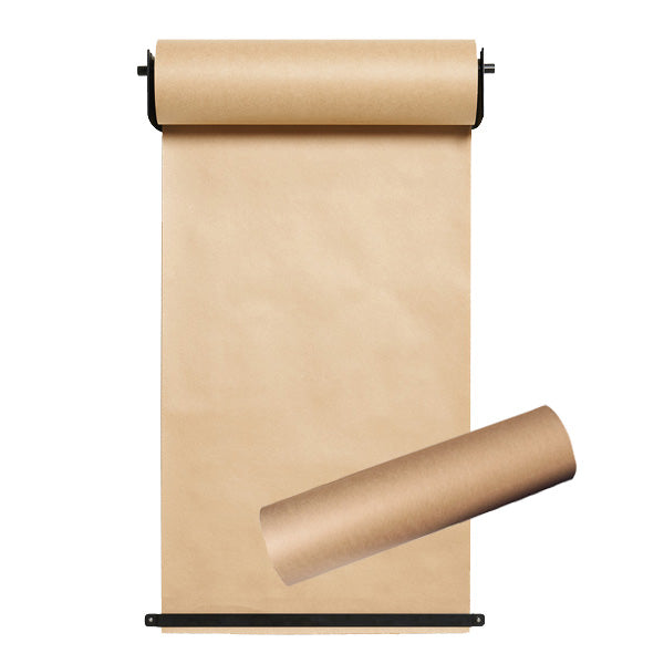 Butchers Paper Wall Mounted Roll Holder including 140m brown paper