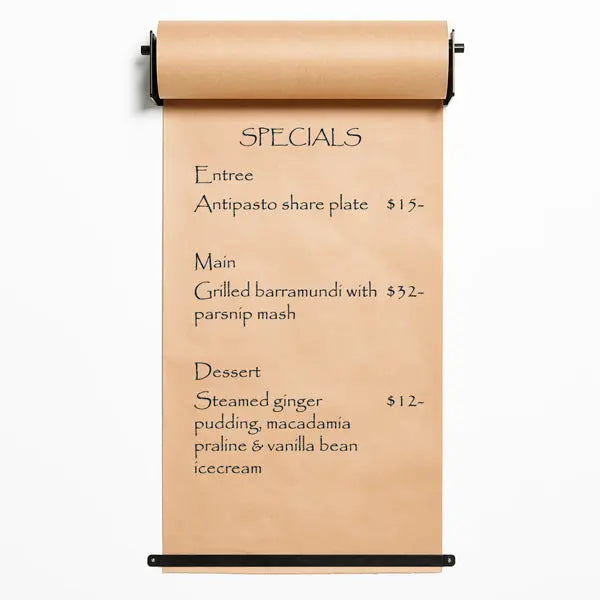 Butcher Paper Menu