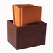 Set of 25 Leather Menus Slimline Natural Tan