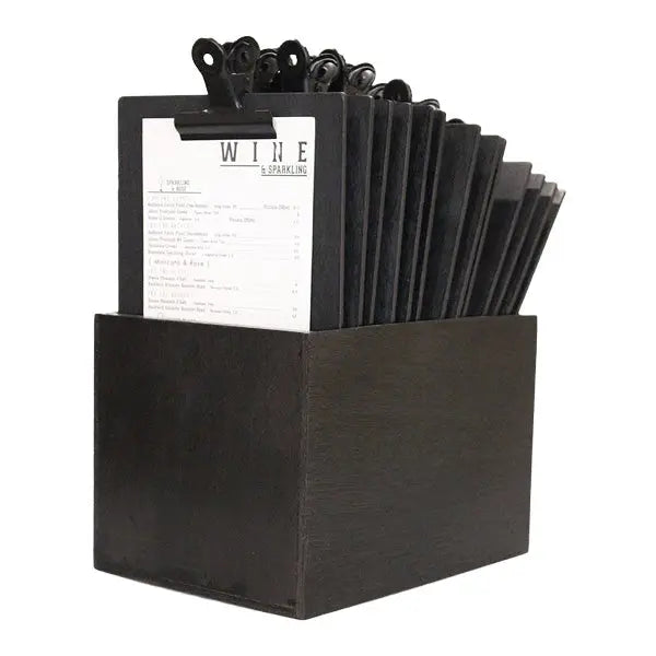 Slimline Narrow Black Timber with black or rose gold bulldog clip