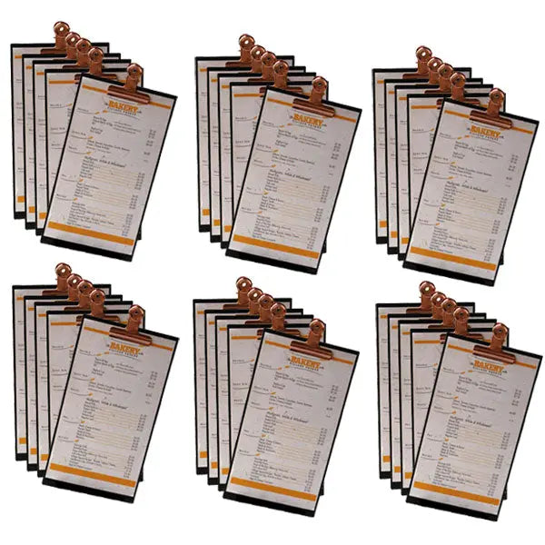 Slimline Narrow Black Timber with black or rose gold bulldog clip