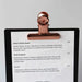 A5 Black Timber board with black or rose gold bulldog clip FCM Sales