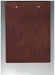 Walnut A5 board with distressed bronze Clip FCM Sales
