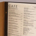 Boxed set of 20 A4 Leather and Wood Menu folders Tan FCM Sales