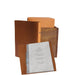 A5 Menu Binder Charcoal Black or Tan with or without pockets FCM Sales