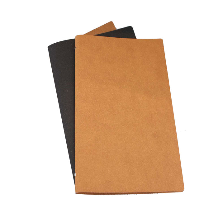 Leather Menu Slimline Natural Tan or Black with or without pockets